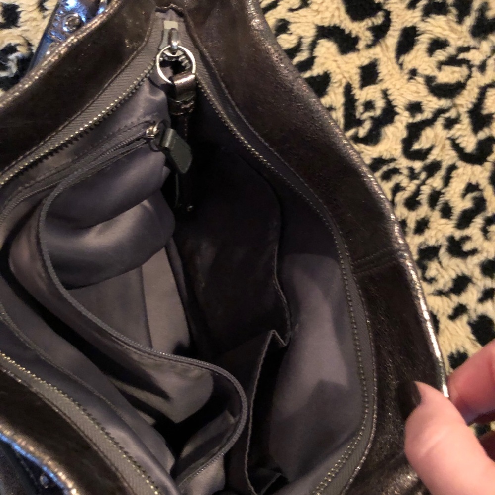 Metallic Gray Coach Handbag! - Picture 11 of 11
